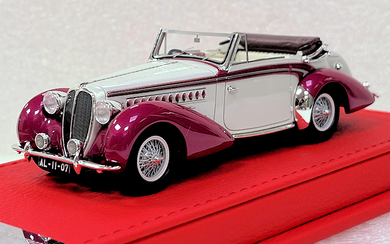 Delahaye 135M Cabriolet Chapron Ouvert Rouge Argent 60139